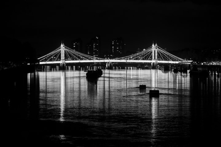 Photograph of Albert Bridge Reflections 3