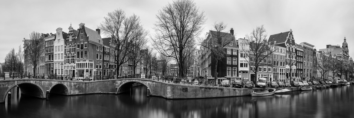 Photograph of Amsterdam Canal Panorama 1