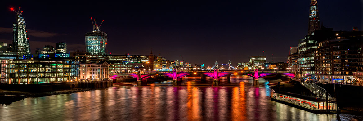 Photograph of City Skyline and Southwark Bridge 1