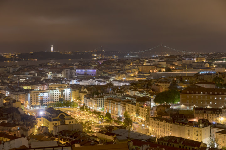 Photograph of Lisbon Night View