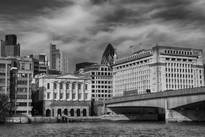London Bridge and the City of London in daytime