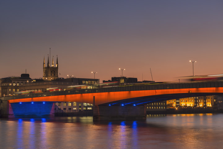 Photograph of London Bridge and Southwark Cathedral