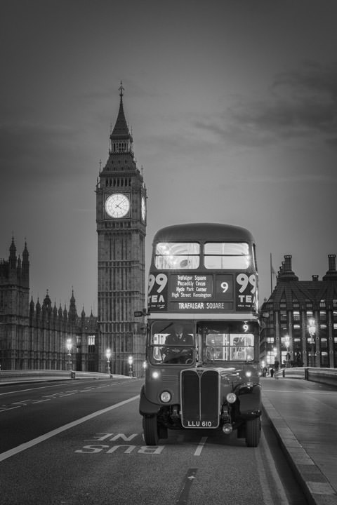 Photograph of London Bus Big Ben