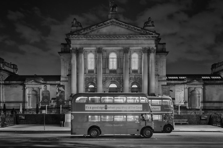 Photograph of London Buses Tate Britain 1