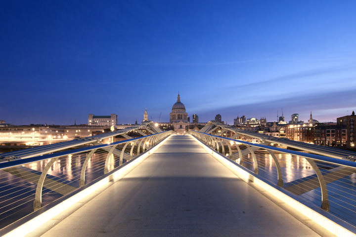 Photograph of Millennium Bridge at St Pauls Cathedral