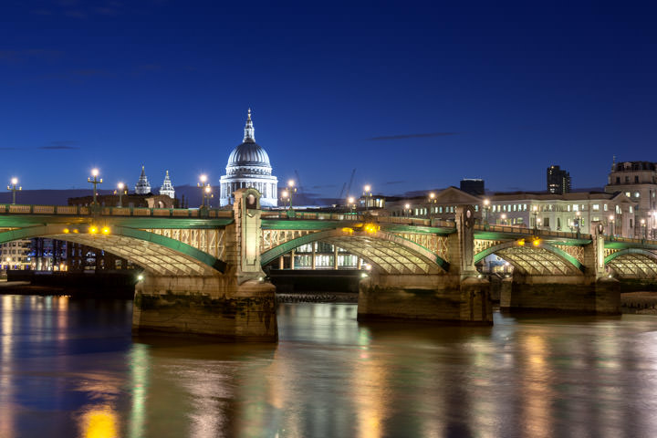 Photograph of Southwark Bridge and St Pauls Cathedral