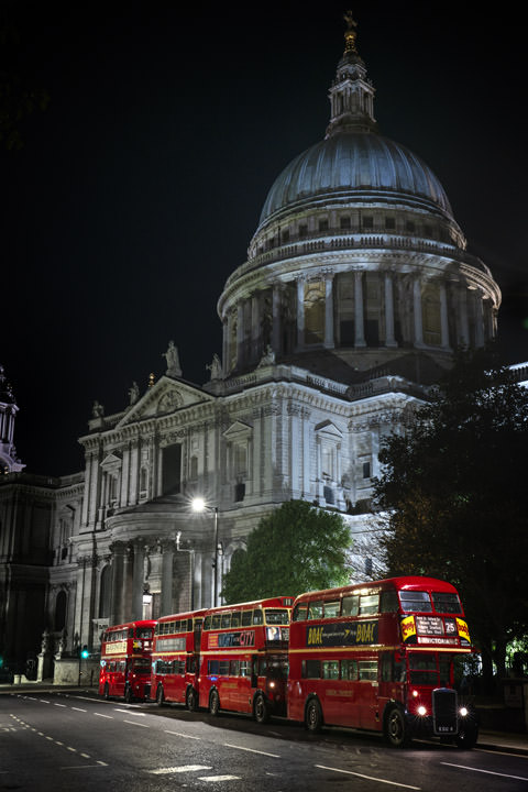 Photograph of St Pauls Cathedral Buses 2