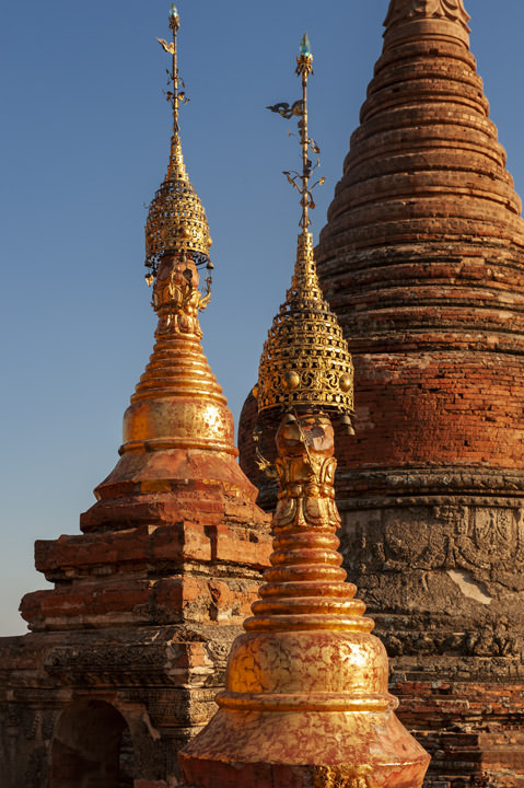 Photograph of Stupas Mrauk U