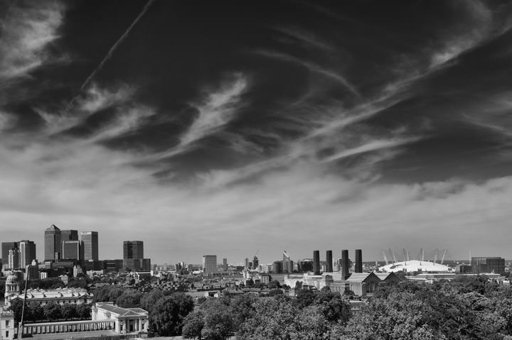 Photograph of View over London from Greenwich