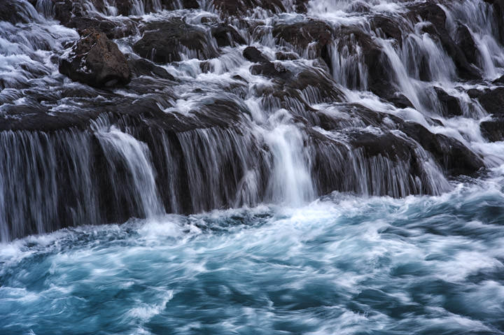 Waterfalls Iceland Hraunfossar - Iceland